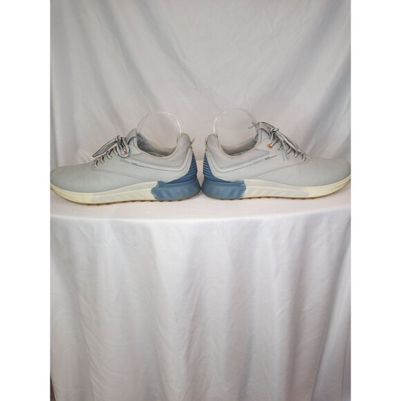 ecco M Golf S-Three Concrete Retro Blue Performance Golf Shoes Size (44) 10-10. - Picture 6 of 12